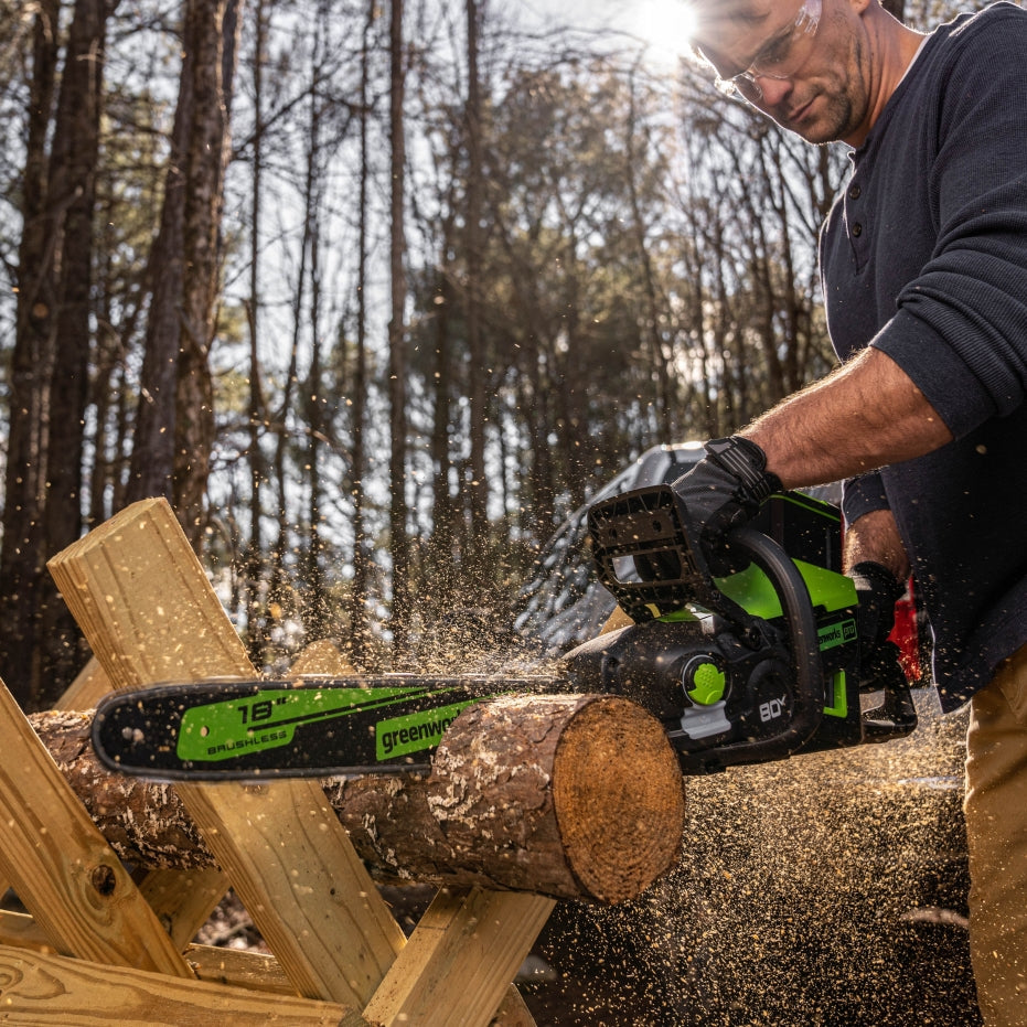 80V 18" Gen II Chainsaw, 4.0Ah Battery and Rapid Charger Included