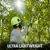 40V 8" Pole Saw with Hedge Trimmer Attachment, 2.0Ah Battery and Charger Included