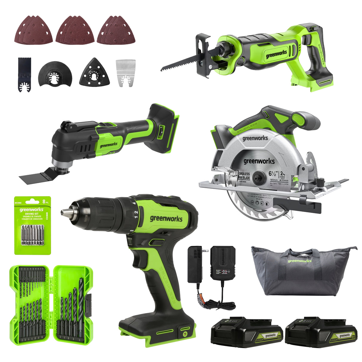 24V 4pc Power Tool Combo Kit