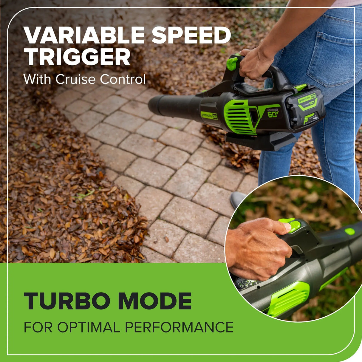 60V 17" Brushless Mower & 610 CFM Brushless Blower Combo Kit, 4.0Ah Battery and Charger Included