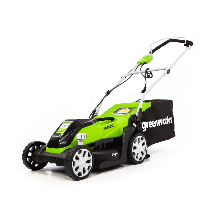 Greenworks 14-Inch 9 Amp Corded Lawn Mower MO09B01