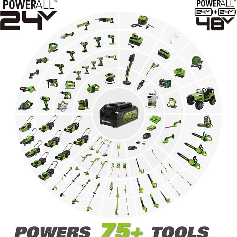 Scie à perche 24 V, 8 pouces, batterie 2,0 Ah et chargeur inclus – PS24B210