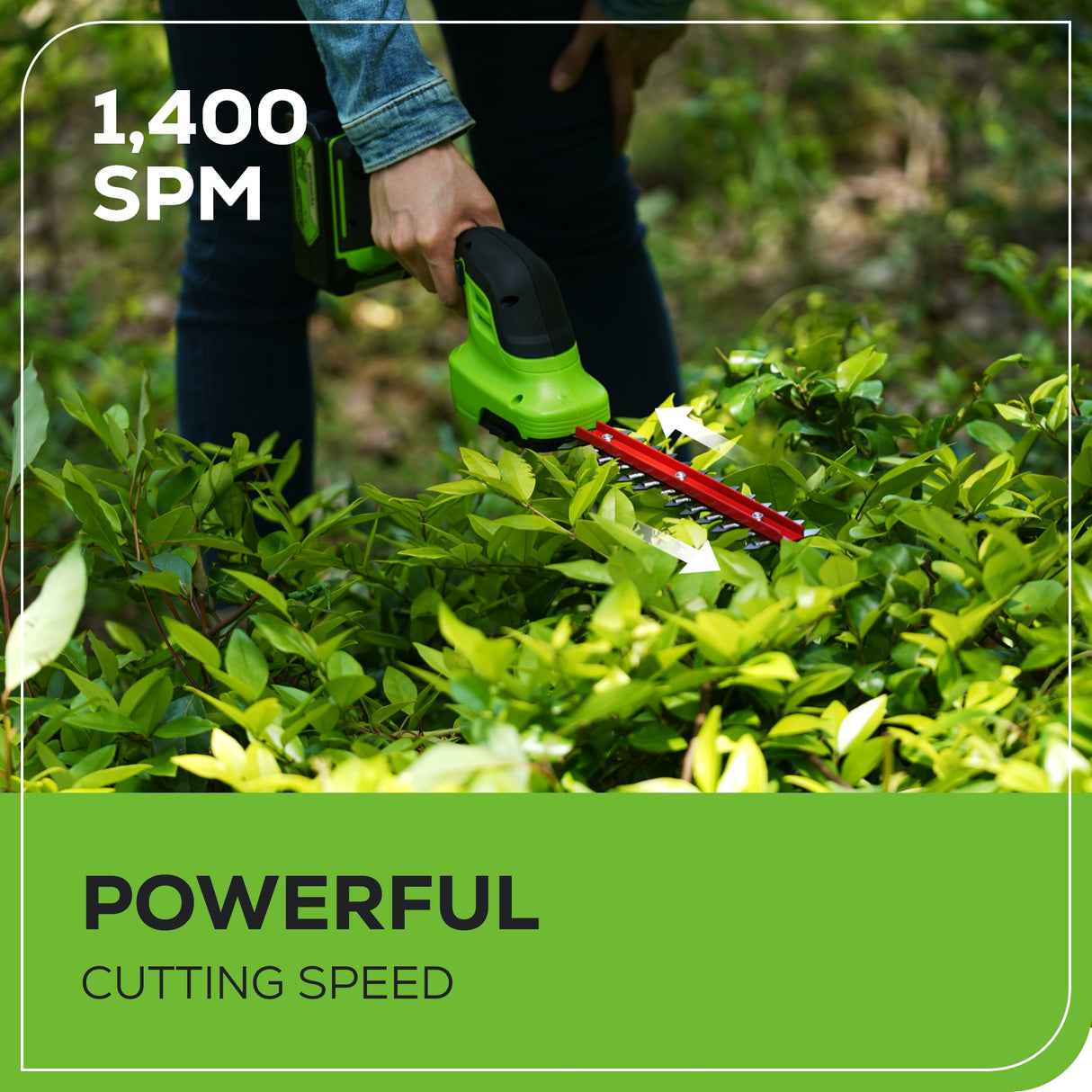 24V Shear Shrubber, 1.5Ah USB Battery and Charger Included