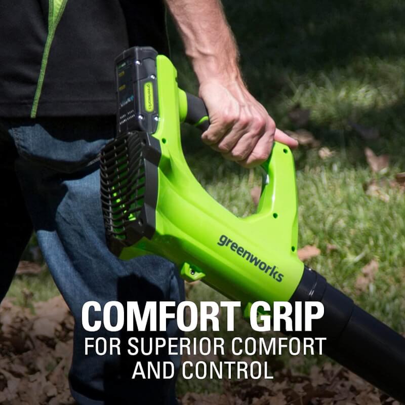 Souffleur à feuilles 24 V, 100 MPH – 330 CFM (Outil seulement)