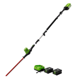 80V 20" Pole Hedge Trimmer, (2x) 2.0Ah Battery and Charger
