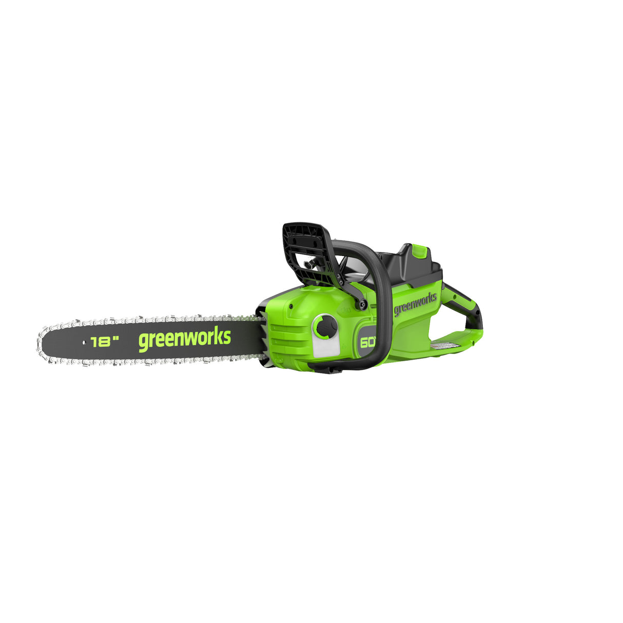 Greenworks 60V 18" 2.0kW Brushless Chainsaw, 4.0Ah Battery & Charger Included