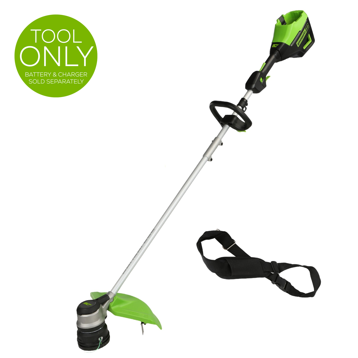 80V Grass Trimmer - 16" Brushless String Trimmer (Tool Only)