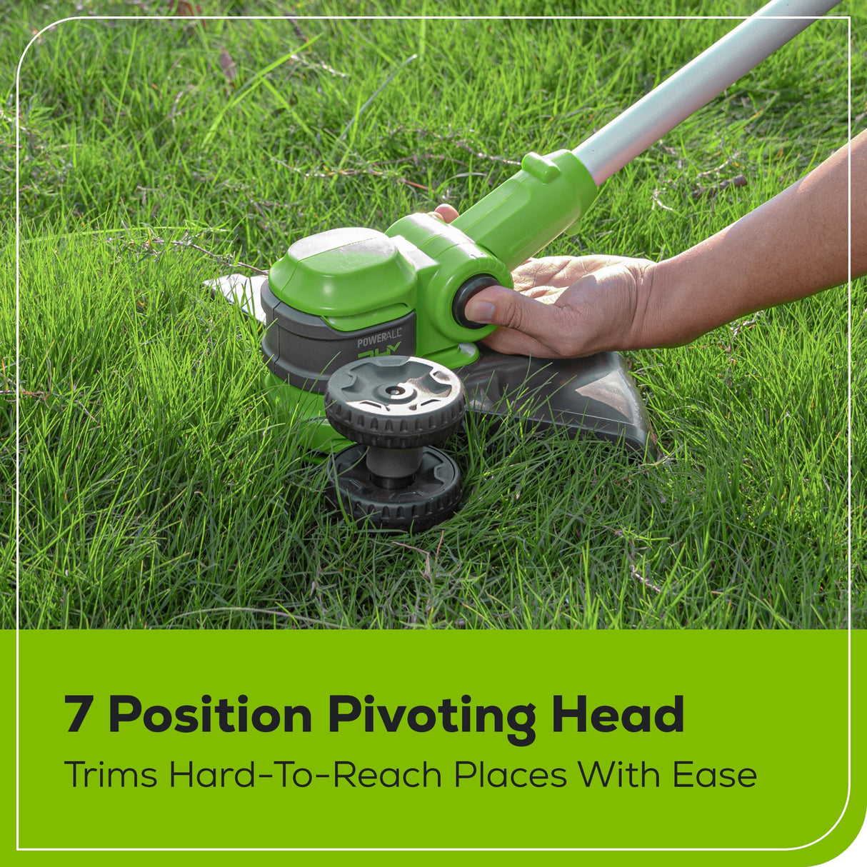 24V 13" Cordless Battery String Trimmer, 4.0Ah Battery and Charger Included