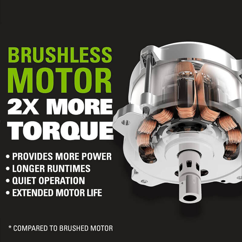 Scie à chaîne sans balais 40 V, 16 pouces, batterie 4,0 Ah et chargeur inclus