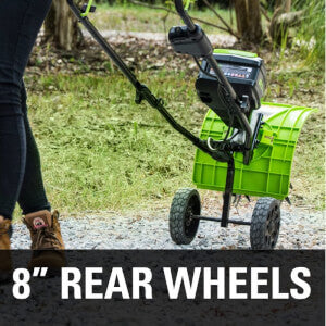 Cultivateur sans balais 60 V 8 pouces, batterie 2,5 Ah et chargeur inclus