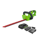 24V 22" Hedge Trimmer with Rotating Handle, 1.5Ah USB Battery and Charger