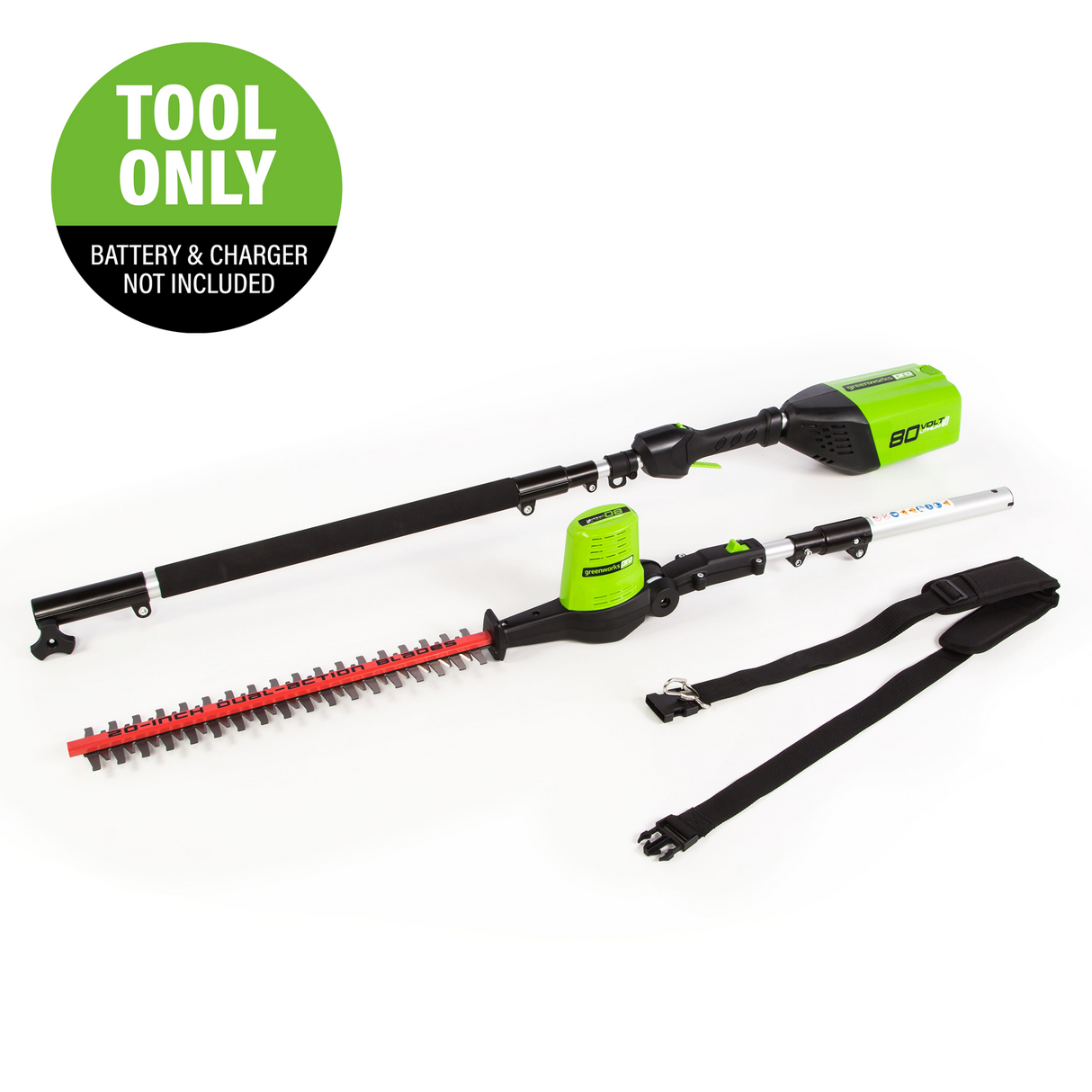 80V 20" Pole Hedge Trimmer (Tool Only)