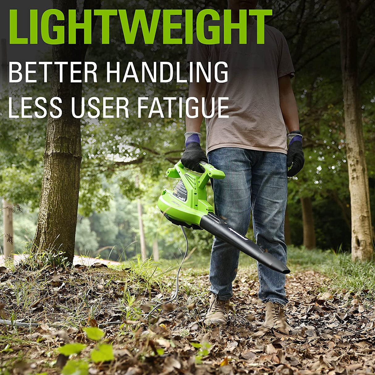 Souffleur/Aspirateur à feuilles électrique 12 A, 380 CFM (pi³/min)