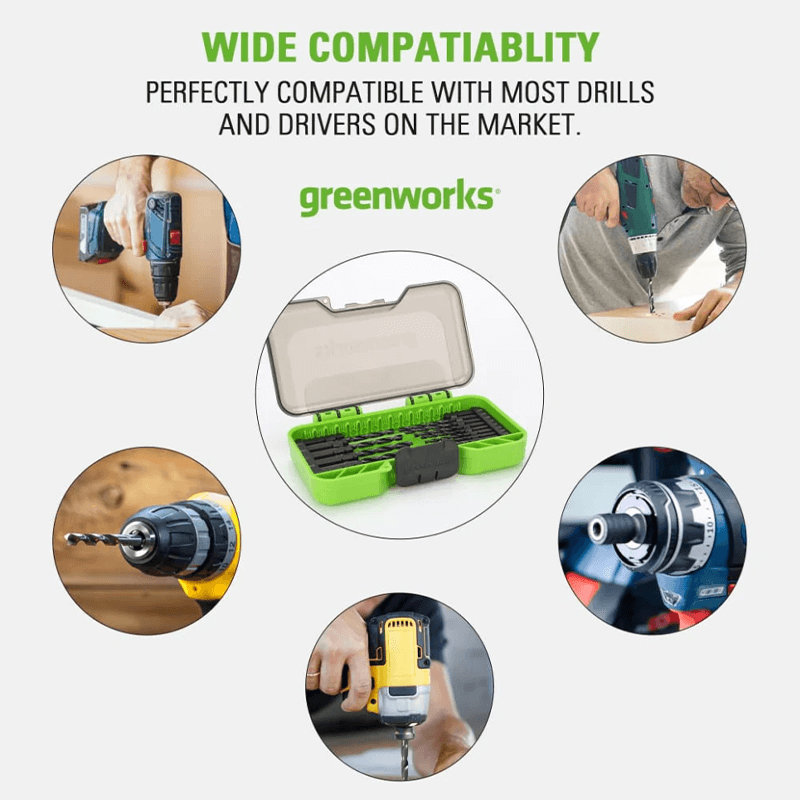 Jeu de forets en oxyde noir (Paquet de 14)