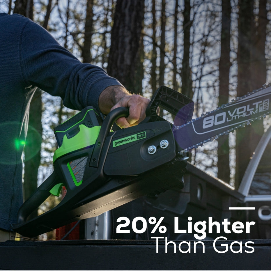 80V 18" Gen II Chainsaw, 4.0Ah Battery and Rapid Charger Included