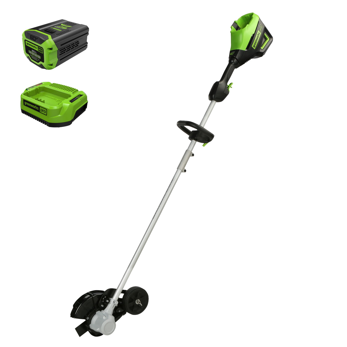 60V 8" Brushless Cordless Edger, 2.0Ah Battery and Charger Included