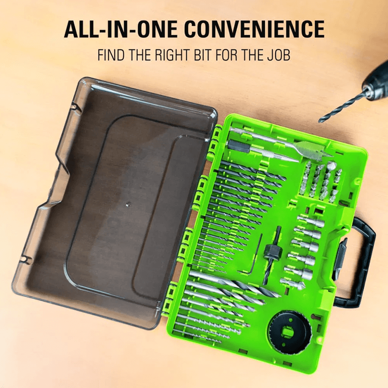 60 PCS Multi-Material Drill and Driver Set