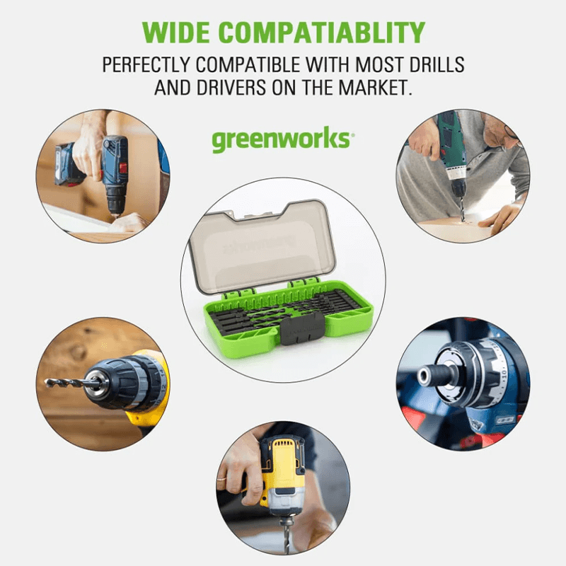 60 PCS Multi-Material Drill and Driver Set