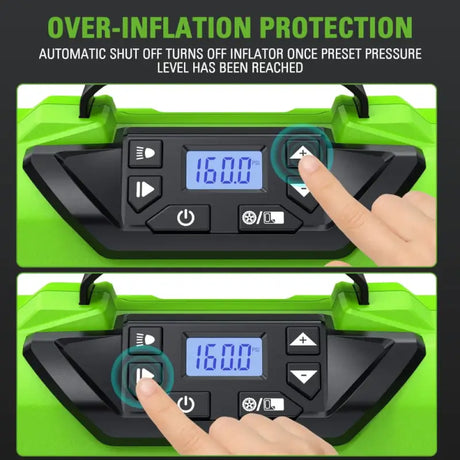 24V Cordless Battery Inflator, 2.0Ah Battery & Charger Included