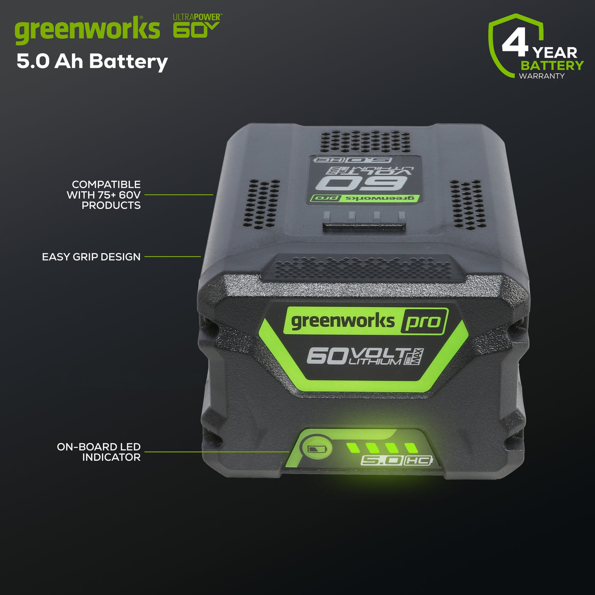 60V (2) 5.0Ah Batteries & Dual Port Charger Combo Kit