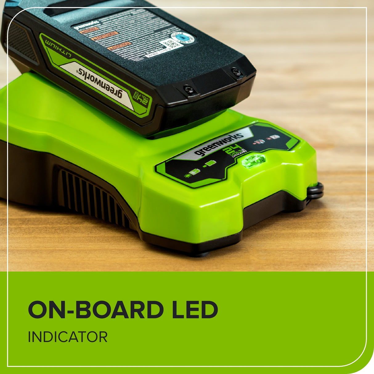 Greenworks 24V Battery Combo Kit with (2) 4Ah USB Batteries and 2 Amp Charger