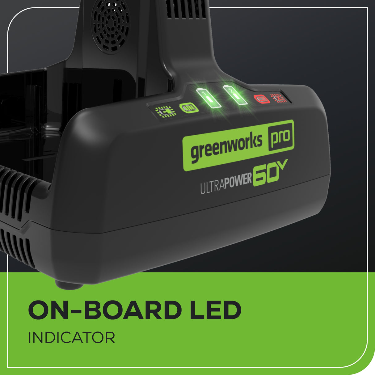 Chargeur de batterie UltraPower à double port 60 V, 10 A