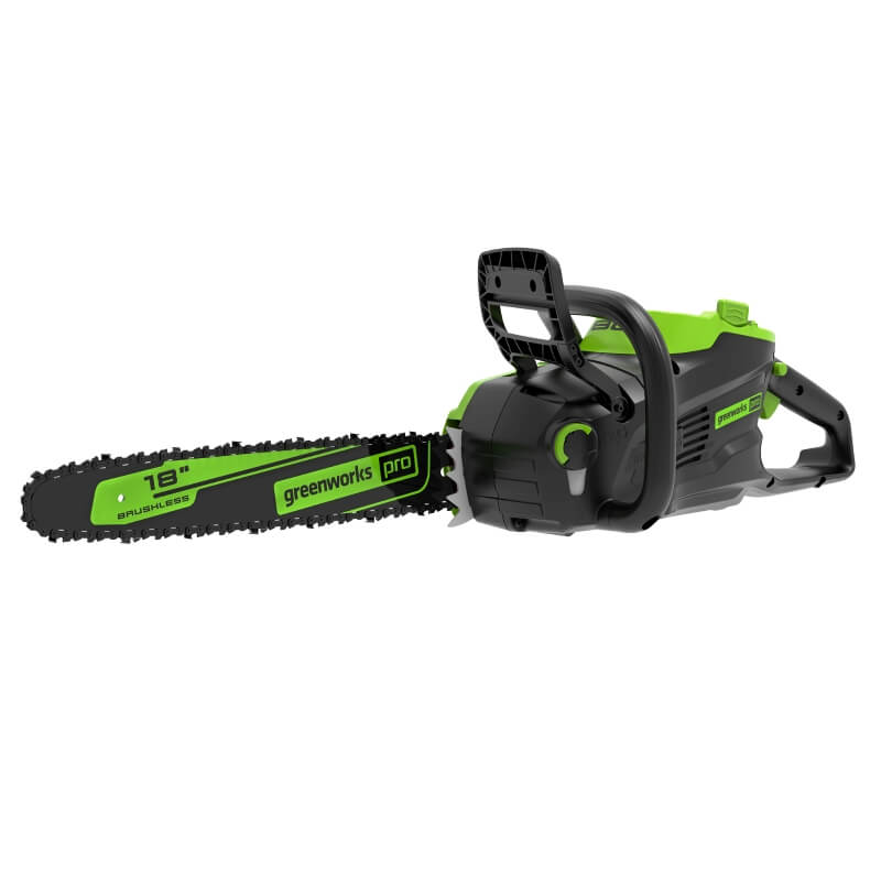 Ensemble 80 V de scie à chaîne sans balais 18 pouces et souffleur sans balais, batterie 2,0 Ah et chargeur inclus