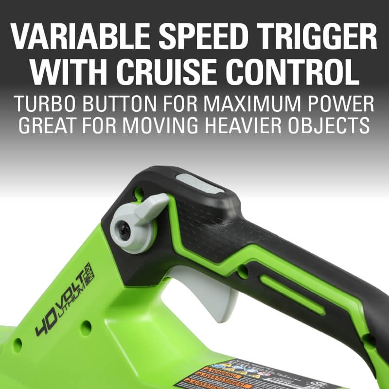 Ensemble 40 V de coupe-herbe 12 pouces et souffleur à jet 120 MPH – 450 CFM (pi³/min), batterie 4,0 Ah et chargeur inclus