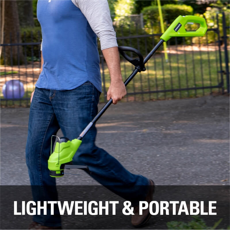 Ensemble 48 V (24 V x 2) de tondeuse 20 pouces, coupe-herbe 10 pouces et souffleur, (2) batteries 24 V 4 Ah et chargeur inclus