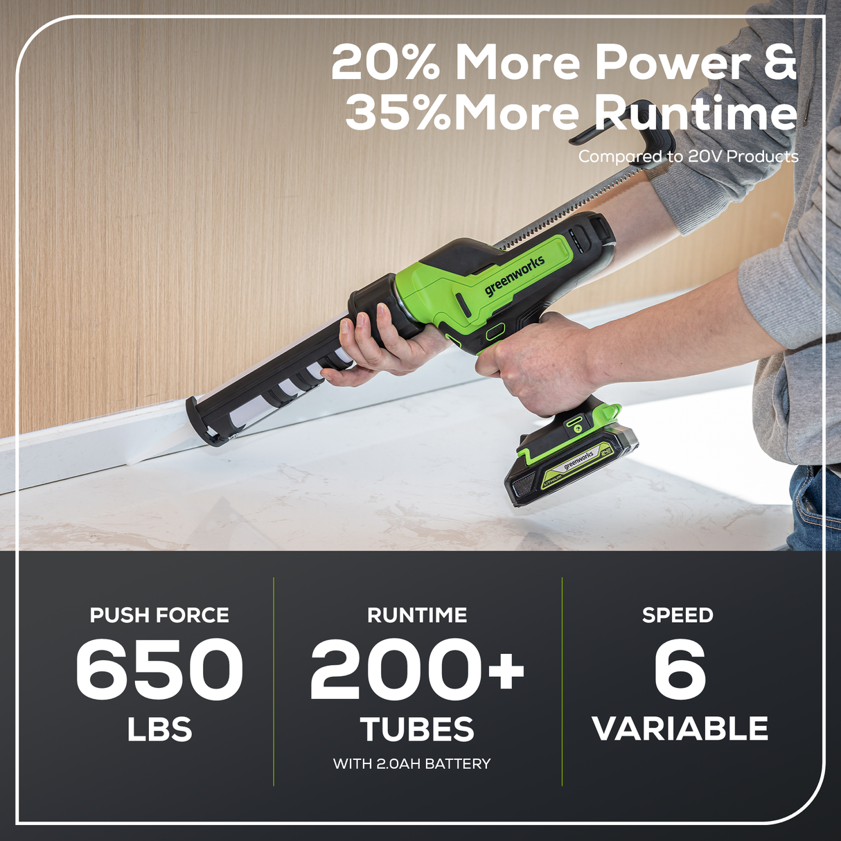 24V Caulk Gun (Tool Only)