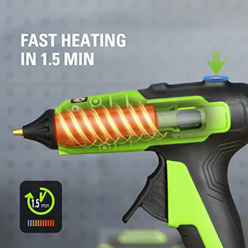 Pistolet à colle chaude 24 V, batterie 2,0 Ah et chargeur inclus