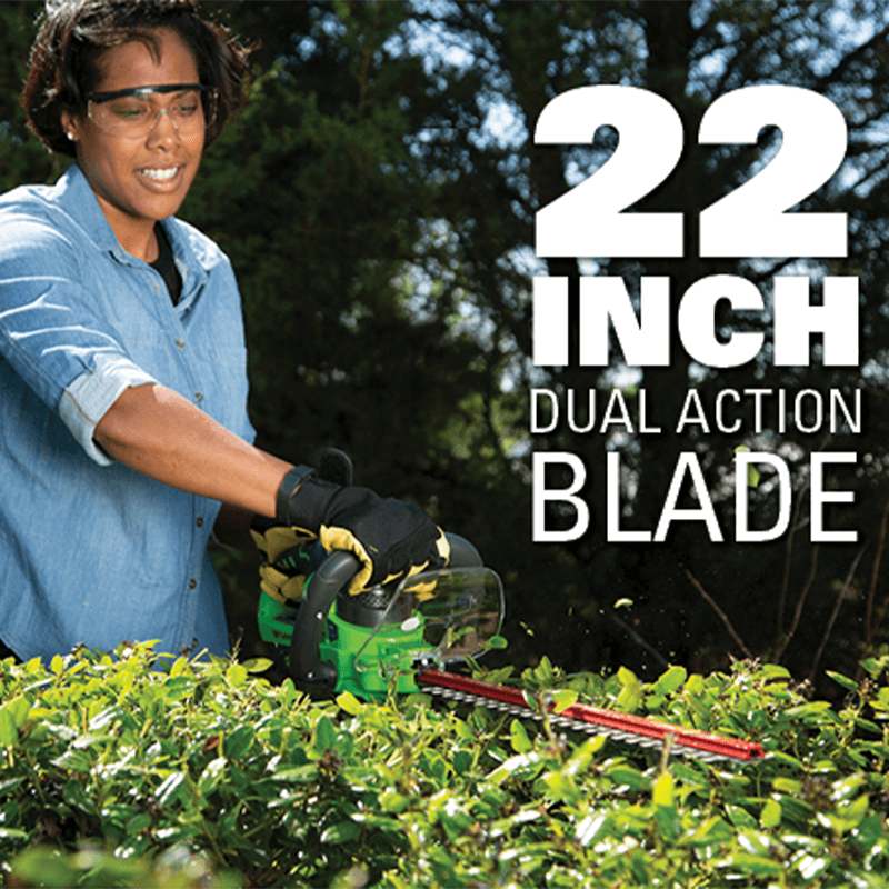 Taille-haie 24 V 22 pouces avec poignée rotative (Outil seulement)