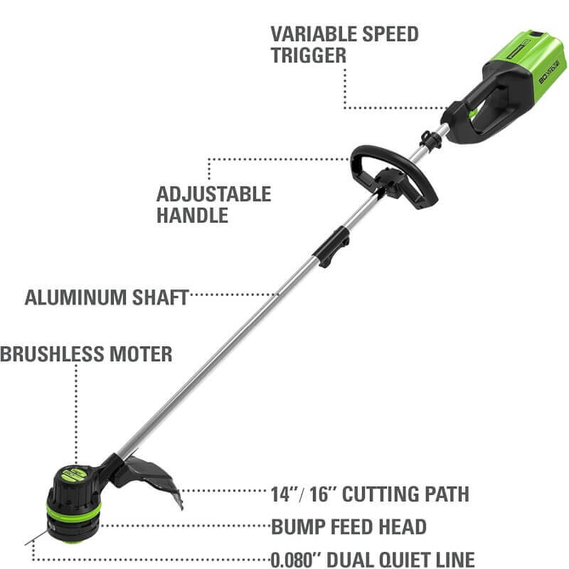 Greenworks 80V Brushless Mower, Trimmer, Blower Combo