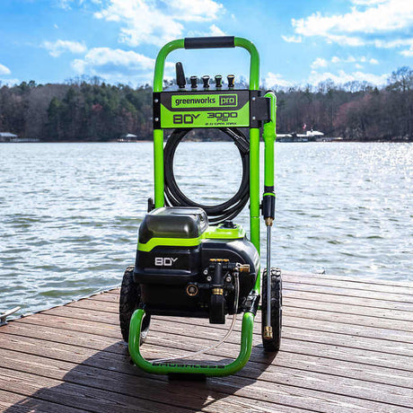80V 3000 PSI 2.0 GPM Brushless Pressure Washer, (2) 4.0Ah Batteries and Dual Port Charger Included