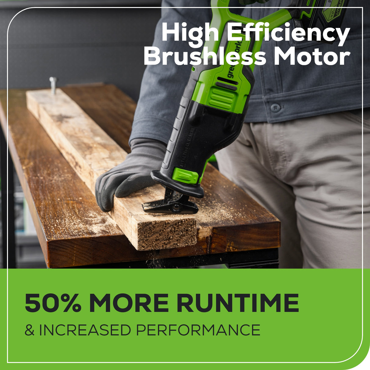 Scie alternative sans balais 24 V (Outil seulement) – S24L00