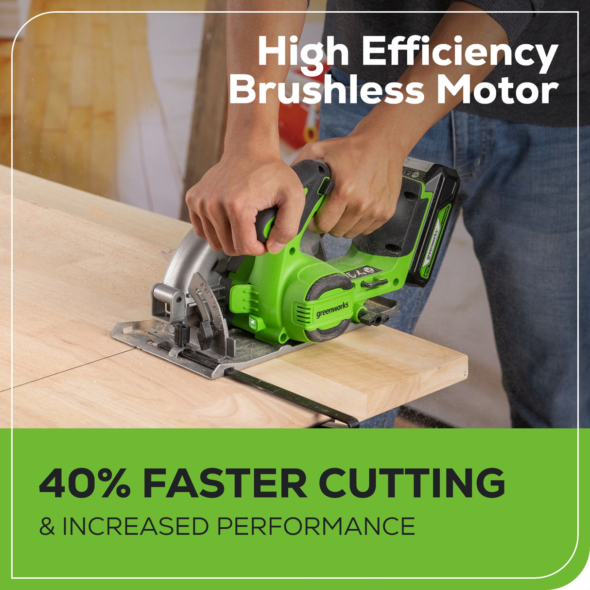 24V Brushless 6- 1/2'' Circular Saw (Tool Only)