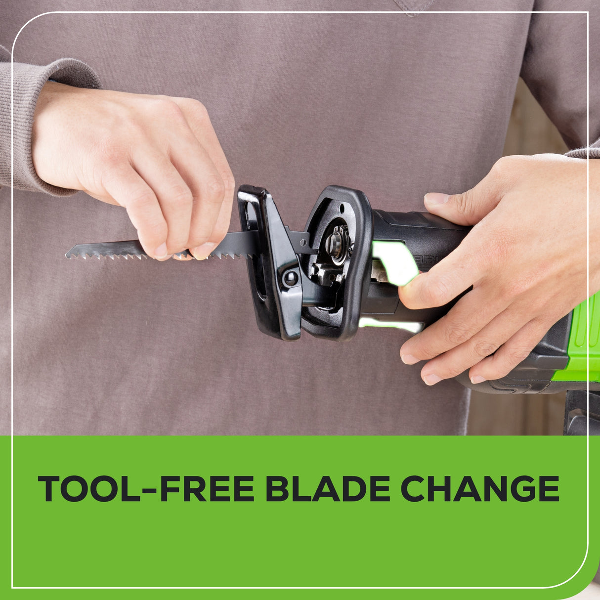 Scie alternative sans balais 24 V (Outil seulement) – S24L00