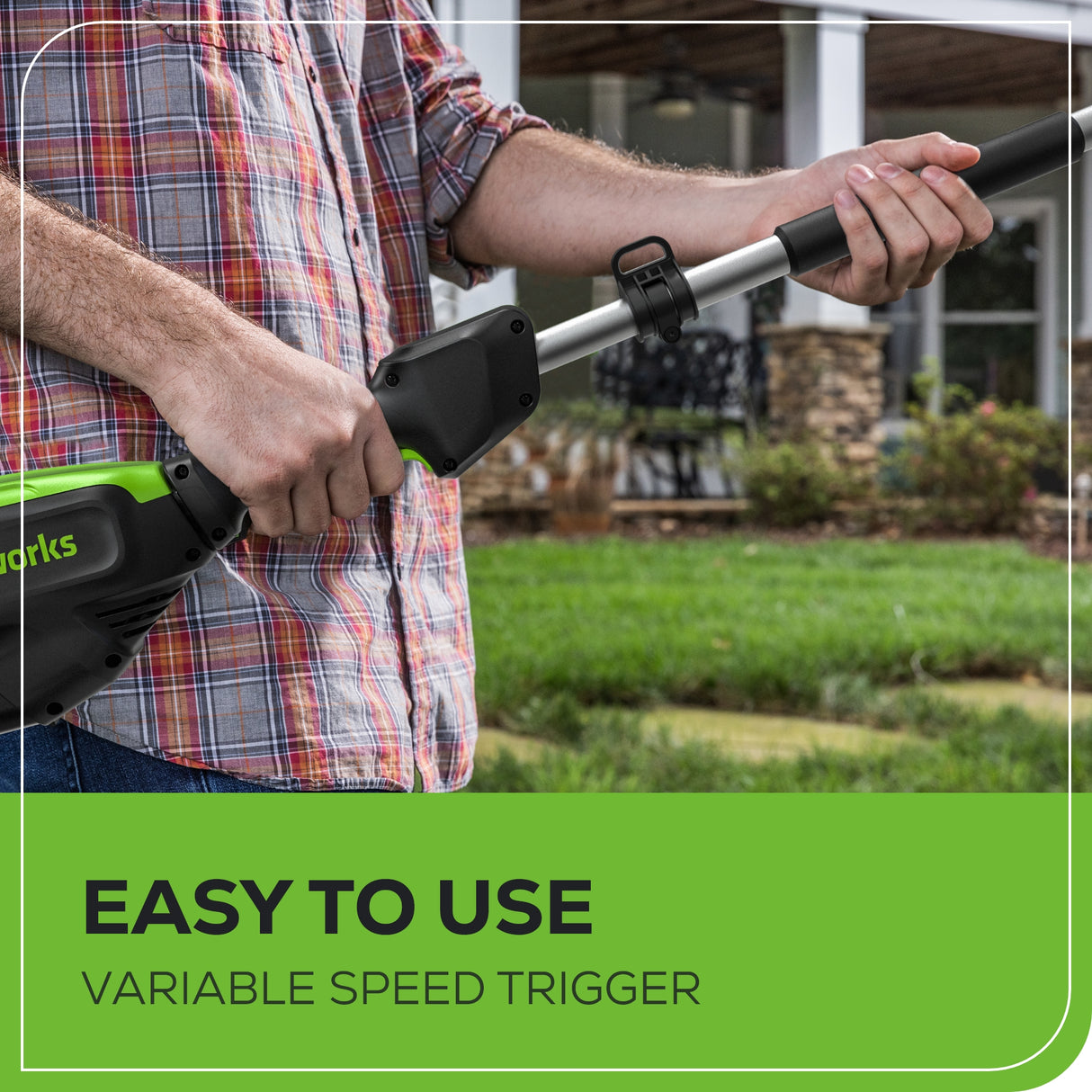 Scie à perche sans balais 80 V, 10 pouces, batterie 2,0 Ah et chargeur inclus