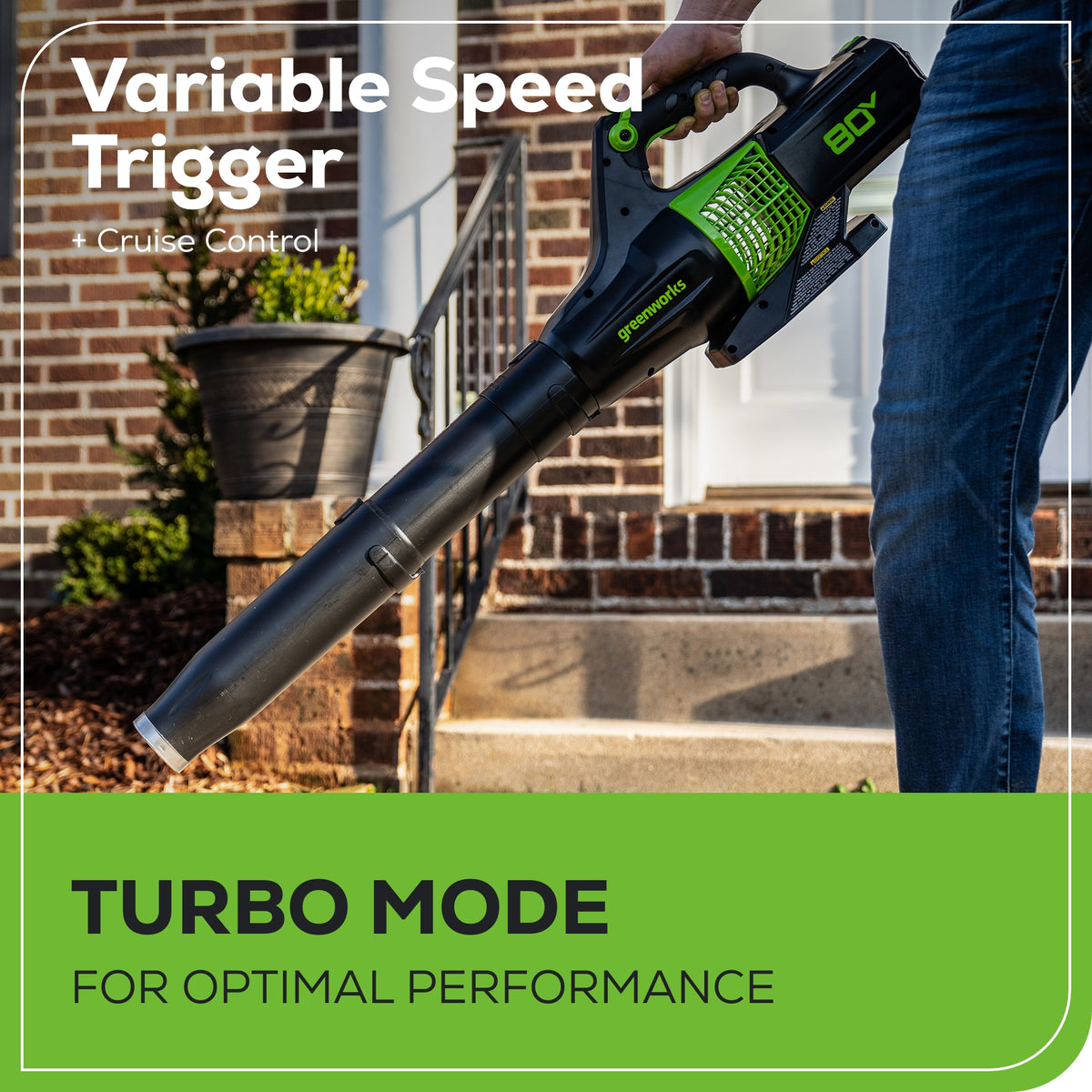 80V 145 MPH - 580 CFM Brushless Leaf Blower, 2.5Ah Battery and Charger Included - BL80L2510