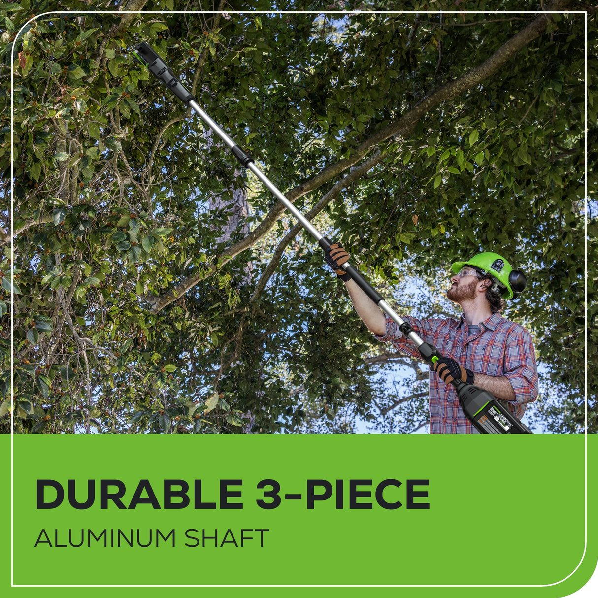 Scie à perche sans balais 80 V, 10 pouces, batterie 2,0 Ah et chargeur inclus