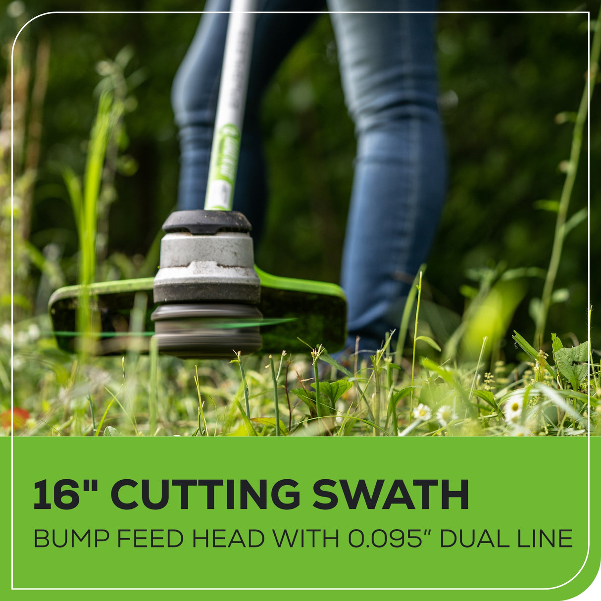 80V Grass Trimmer - 16" Brushless String Trimmer (Tool Only)
