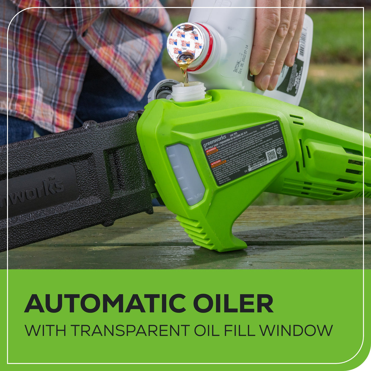 Scie à perche 24 V, 8 pouces (Outil seulement) – PS24B00