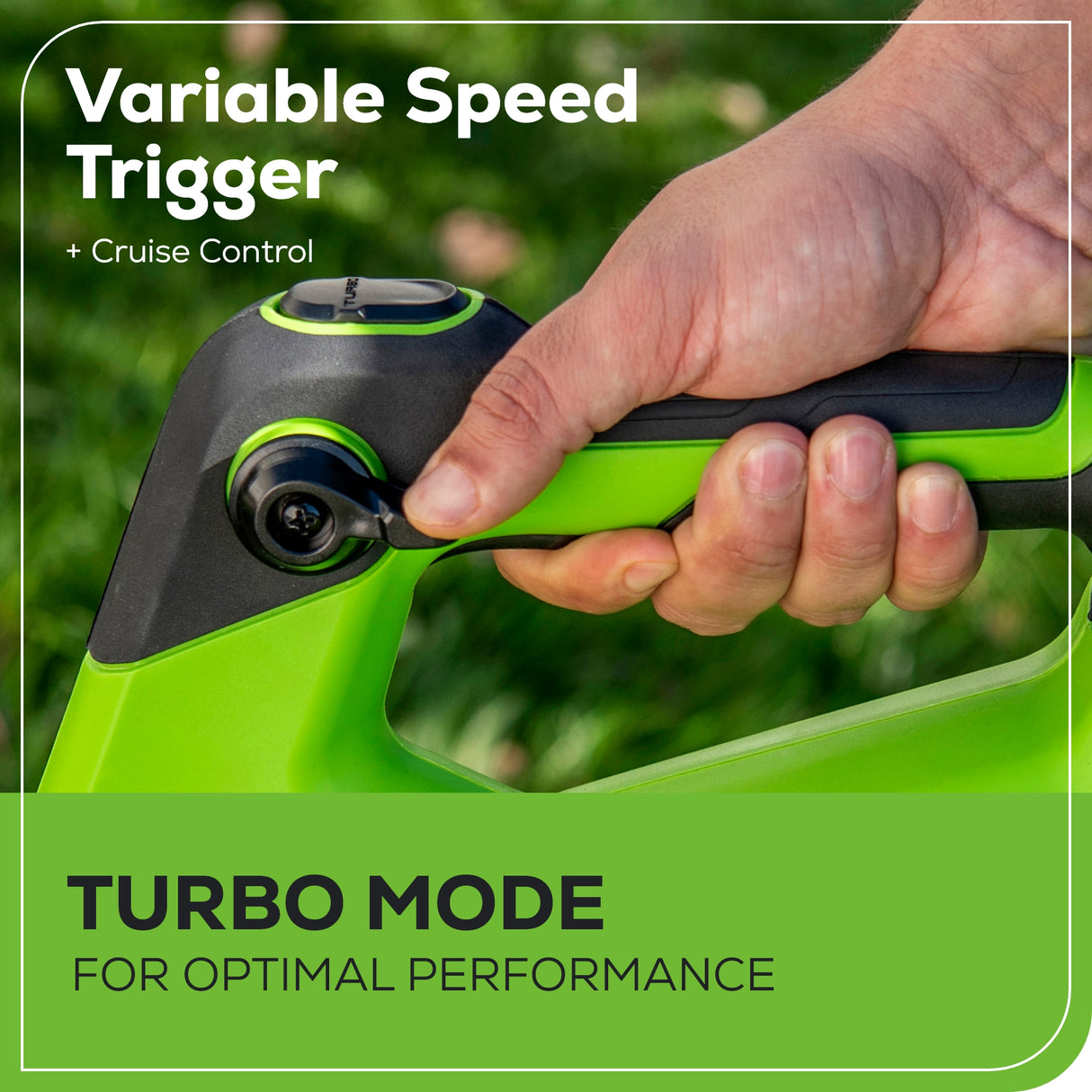 48V (24V x 2) Axial Jet blower & Shear Shrubber Combo, (2) 4.0Ah Batteries and Dual Port Charger Included