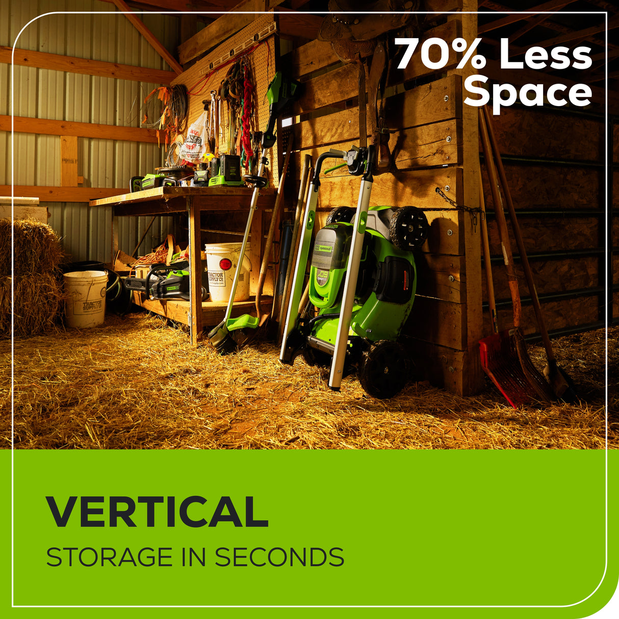 Tondeuse poussée 60 V, 21 pouces, batterie 5,0 Ah et chargeur rapide inclus