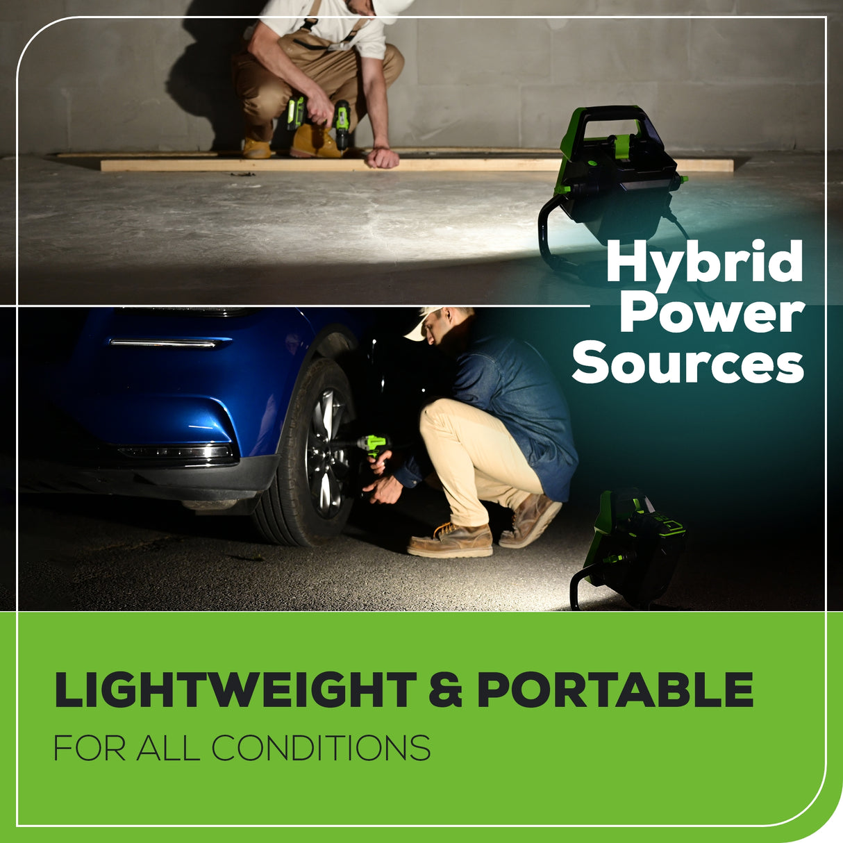 Lampe de travail à DEL 80 V, CA/CC 2 500 lumens (Outil seulement)