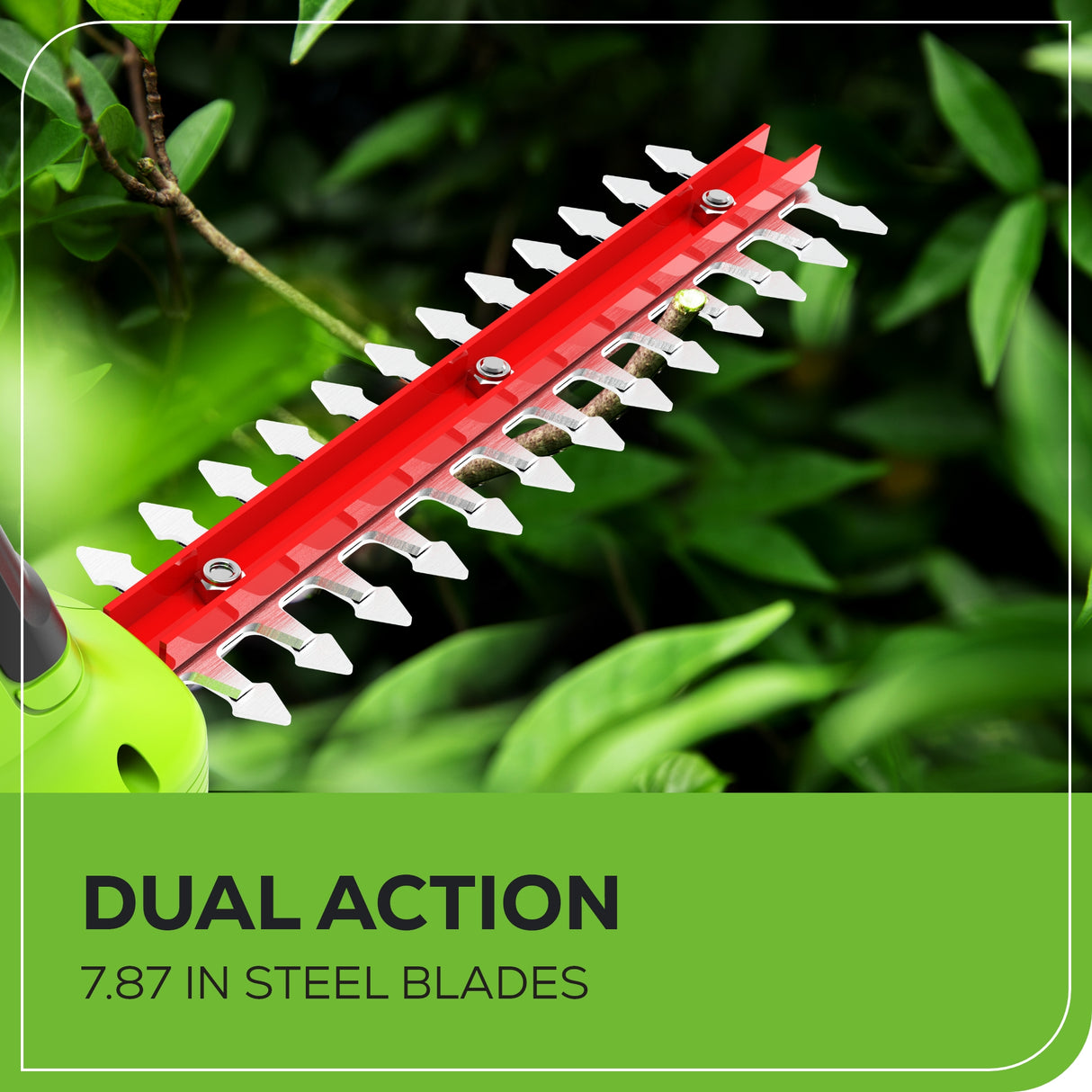 48V (24V x 2) Axial Jet blower & Shear Shrubber Combo, (2) 4.0Ah Batteries and Dual Port Charger Included