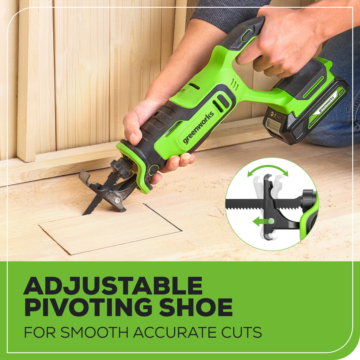 24V Brushless 1" Reciprocating Saw (Tool Only)