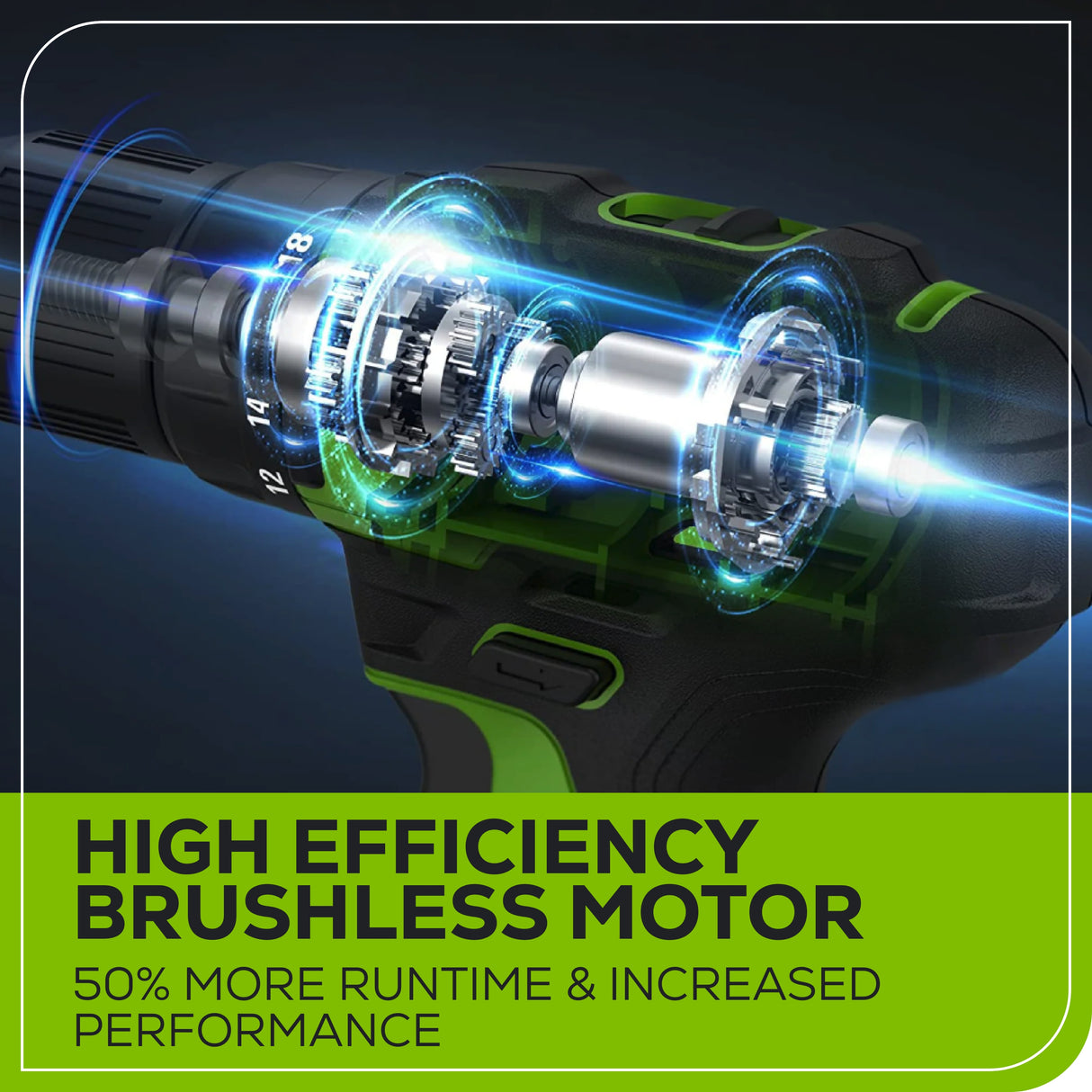 24V Brushless Drill / Driver, (2) 1.5Ah Batteries and Charger Included