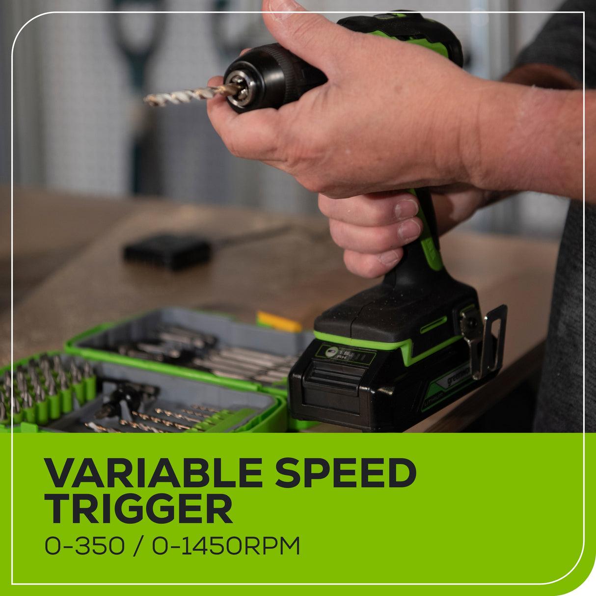 24V Brushless Drill / Driver, (2) 1.5Ah Batteries and Charger Included