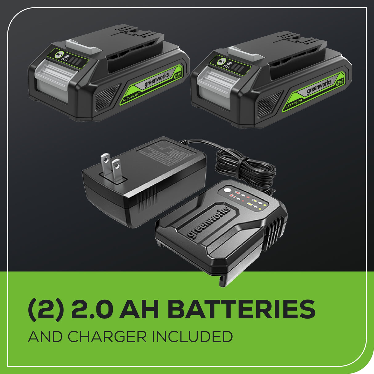 Perceuse/visseuse sans balais 24 V et visseuse à percussion, (2) batteries 2,0 Ah et chargeur inclus